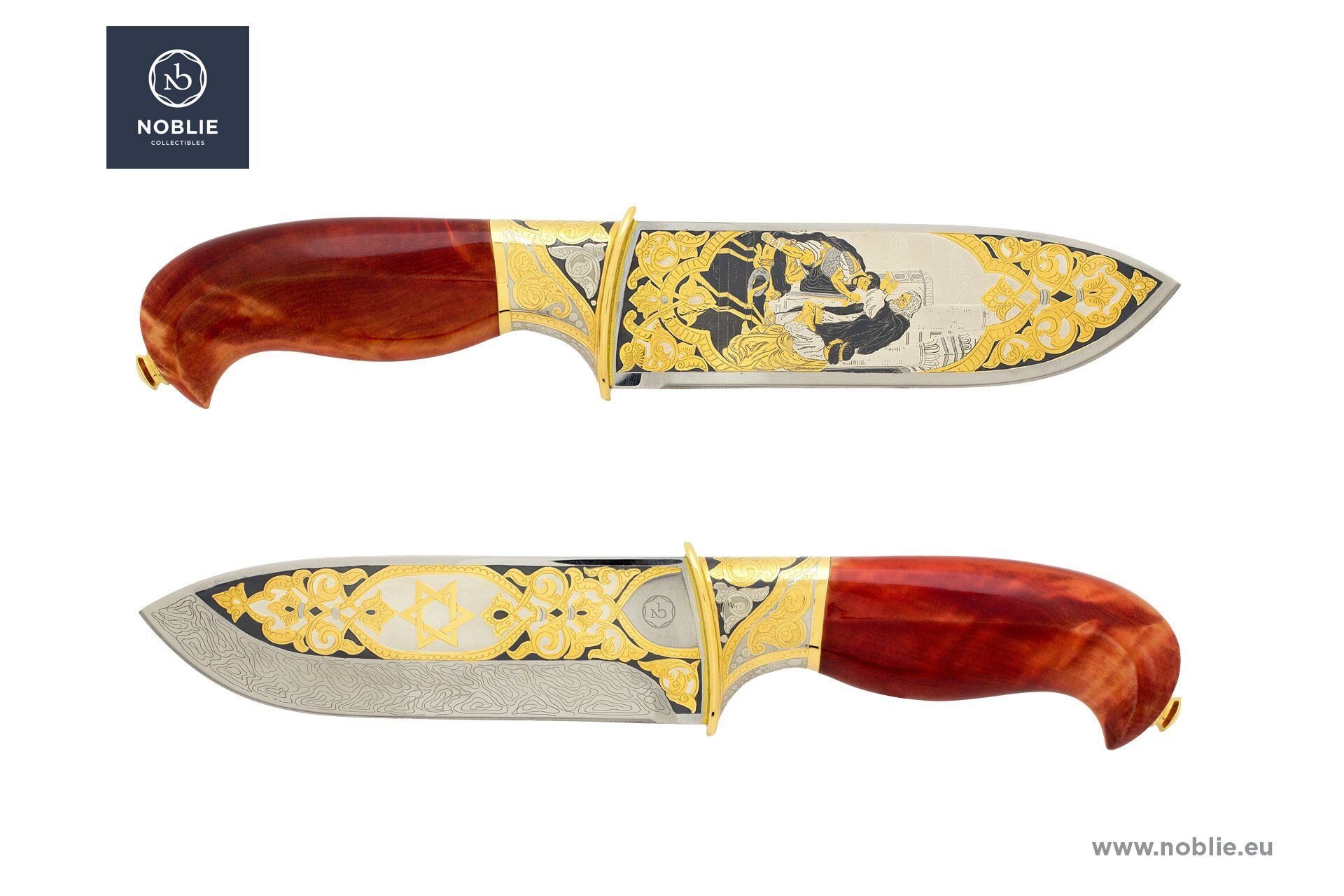 マンモスの牙のカスタムナイフの彫刻 - Noblie