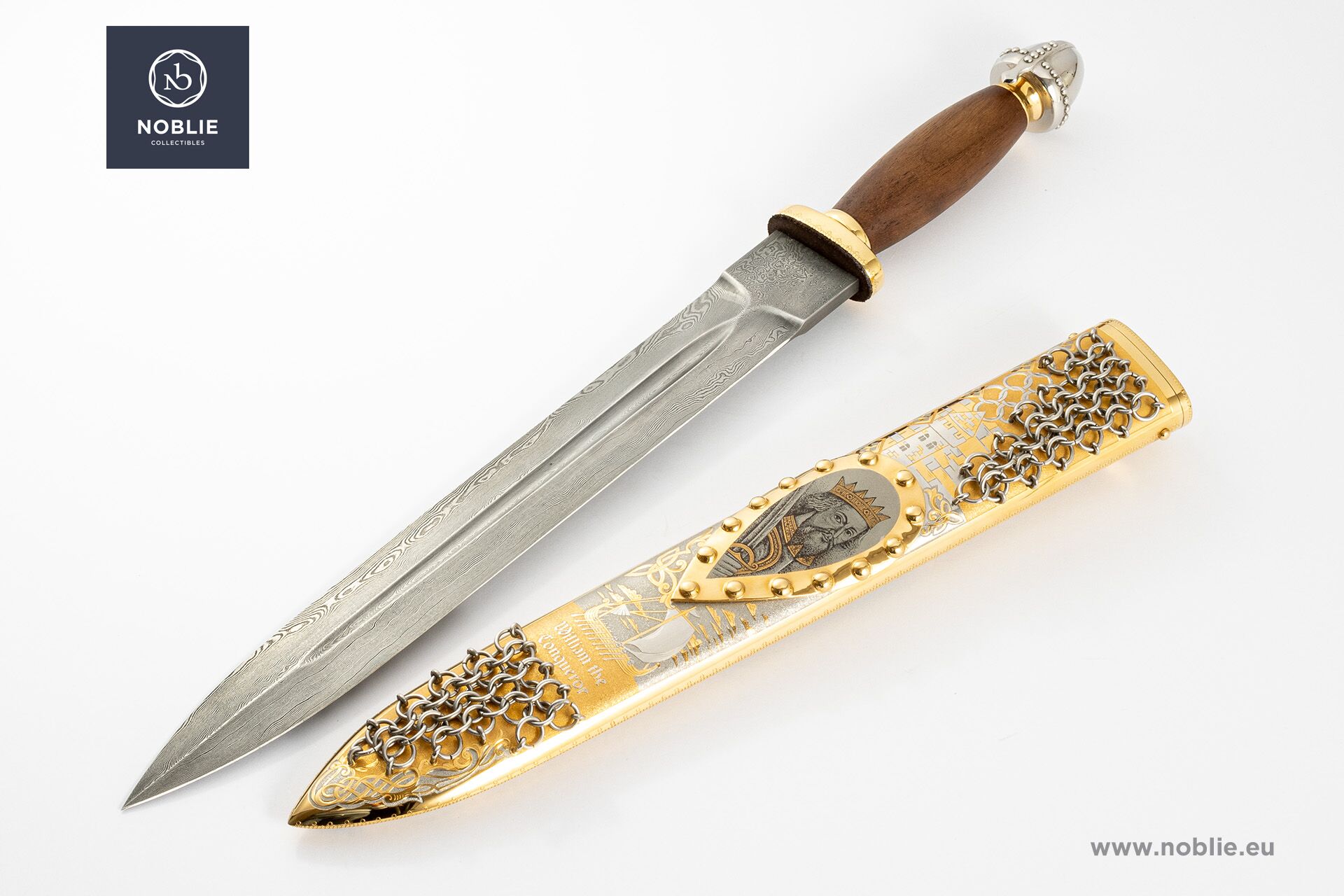 ダマスカス短剣販売中 | ハンドメイド、両刃 | Noblie