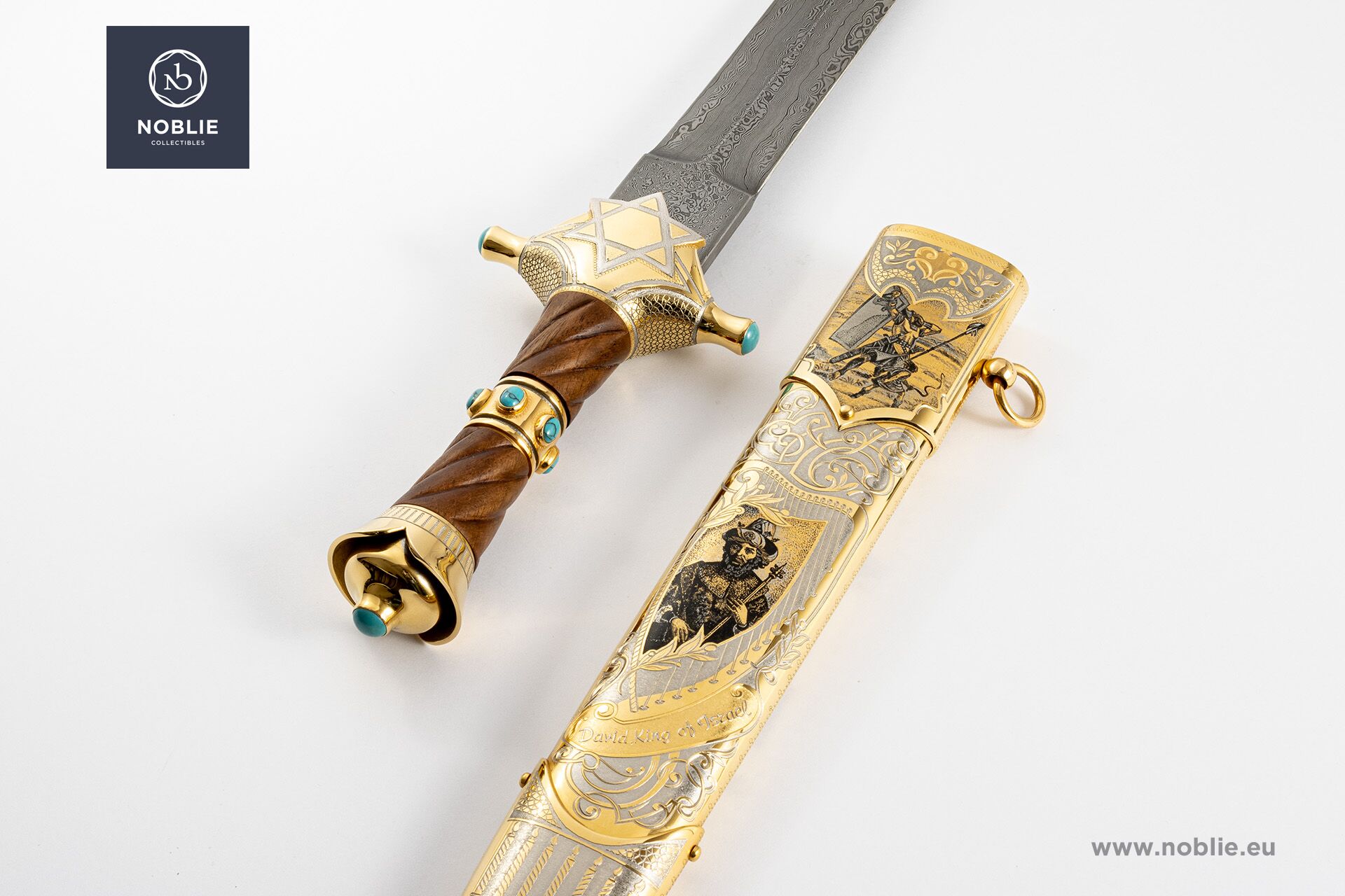 ダマスカス短剣販売中 | ハンドメイド、両刃 | Noblie