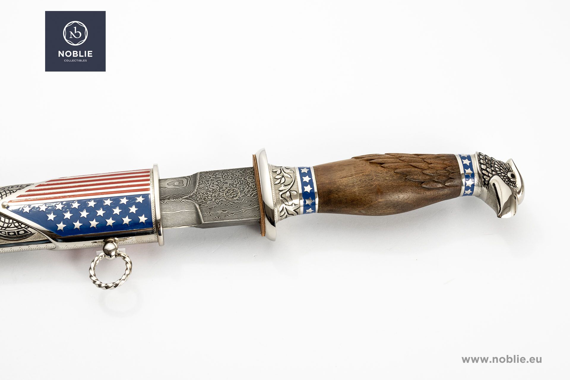 ワシの頭部デザイン装飾ナイフ ジョージ ワシントン エレガント ダガー - ナイフ ストア - Noblie