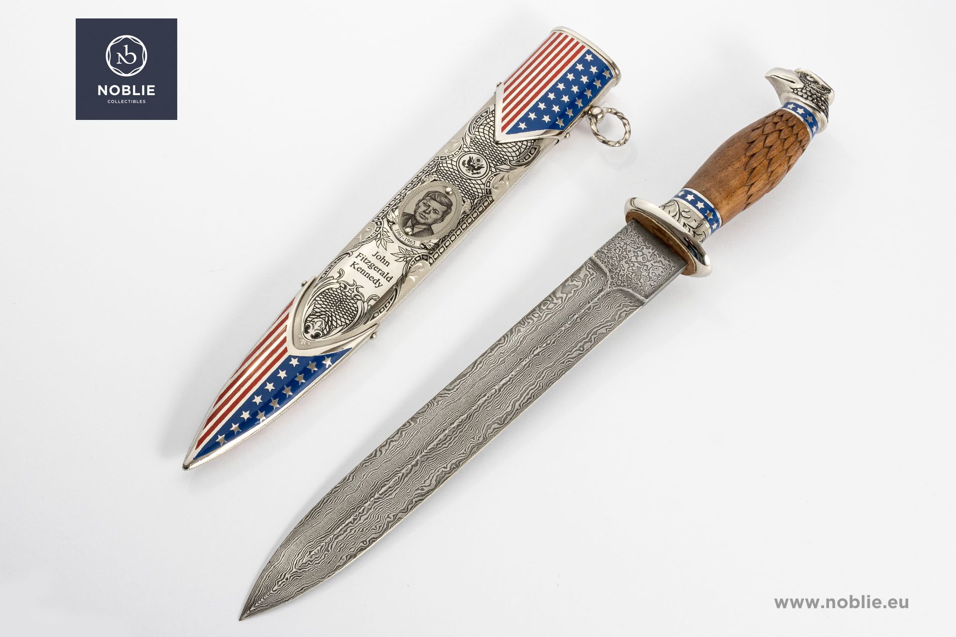 ダマスカス短剣販売中 | ハンドメイド、両刃 | Noblie