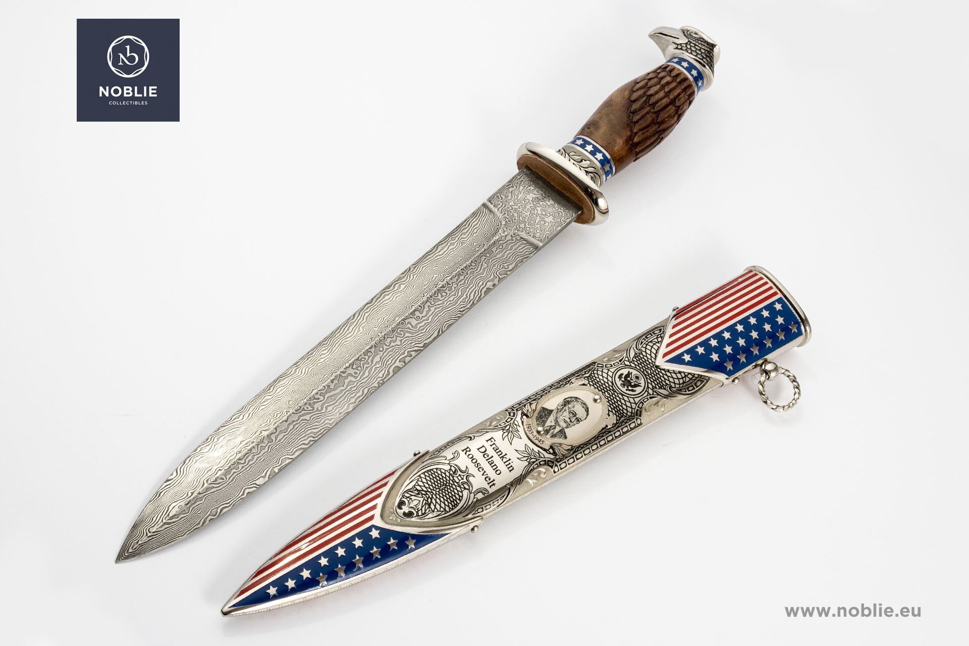 ダマスカス短剣販売中 | ハンドメイド、両刃 | Noblie