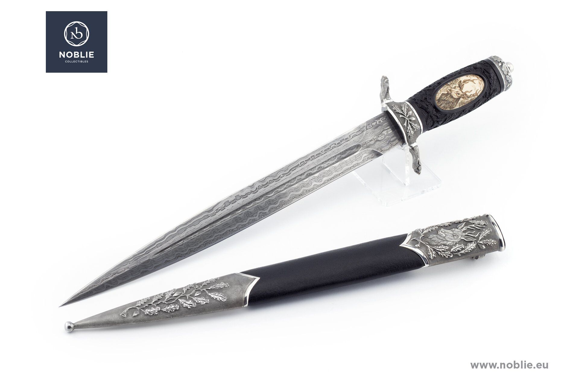 ダマスカス短剣販売中 | ハンドメイド、両刃 | Noblie