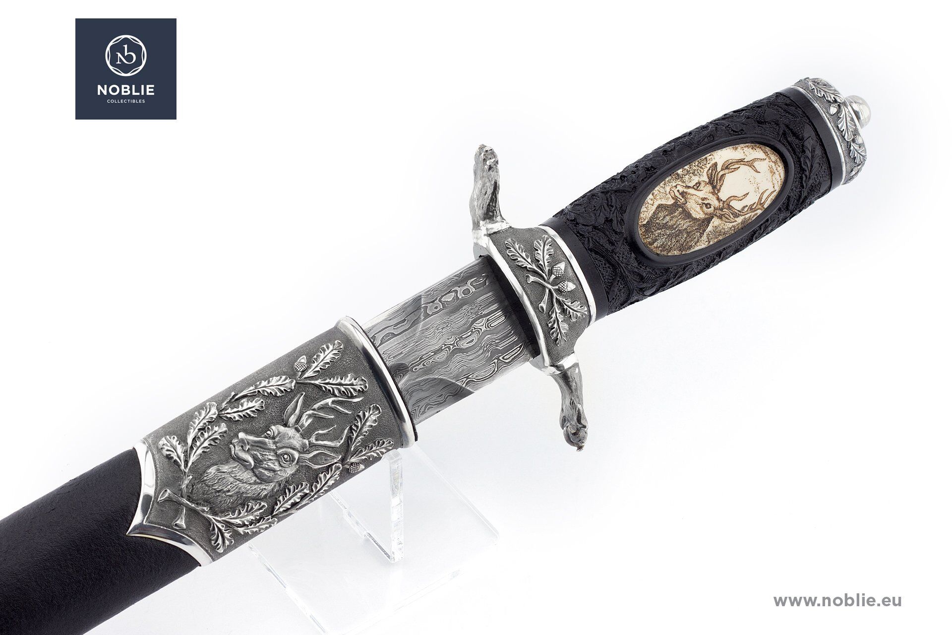 カスタムダガー - ダマスカス、ハンティング、スクリムショー