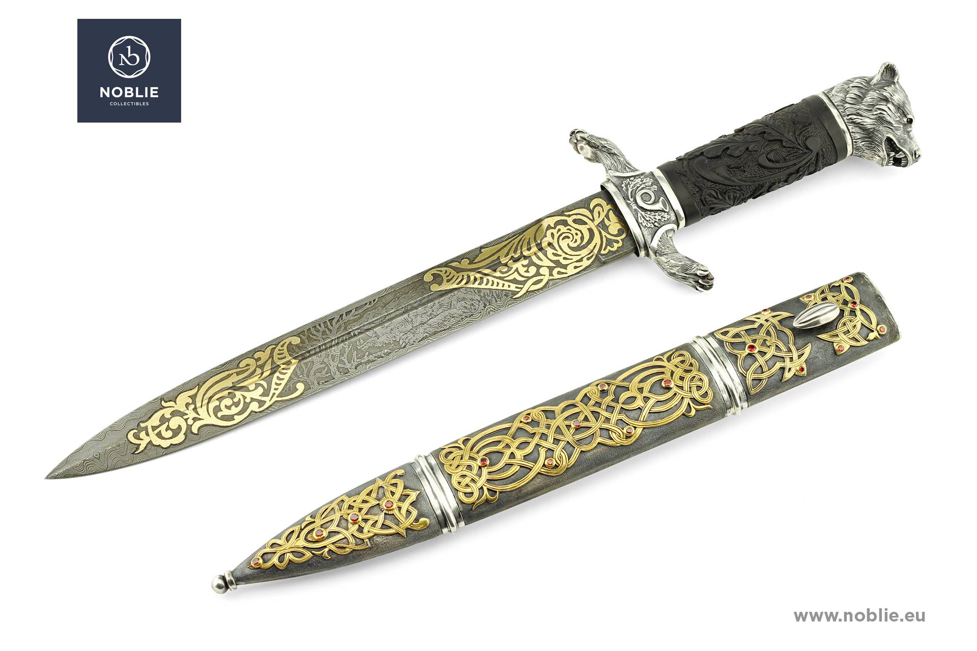 ダマスカス短剣販売中 | ハンドメイド、両刃 | Noblie