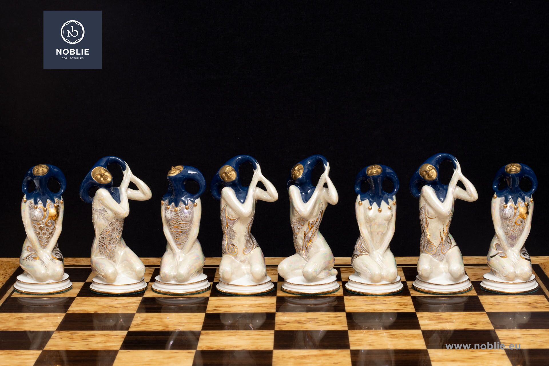 カーニバル 磁器チェスセット | 唯一無二 | Noblie