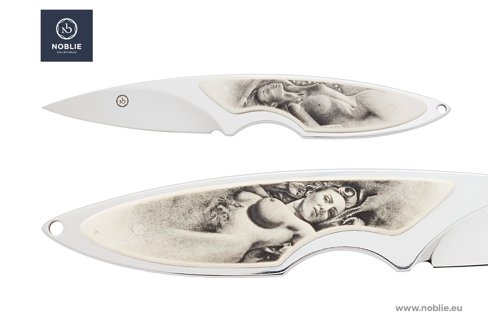 چاقوهای سفارشی Scrimshaw Eroctic Collection Noblie