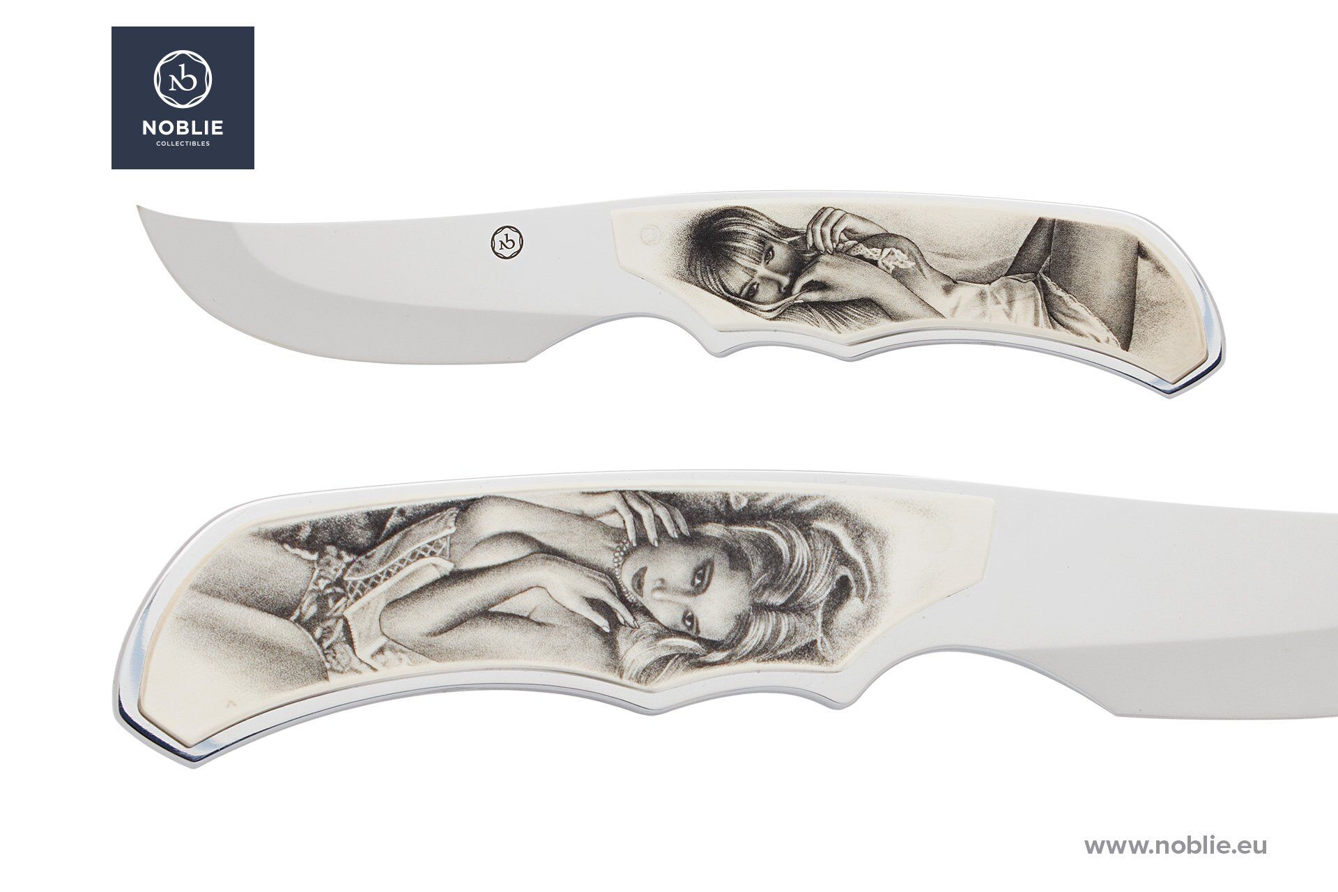 چاقوهای سفارشی Scrimshaw Eroctic Collection Noblie