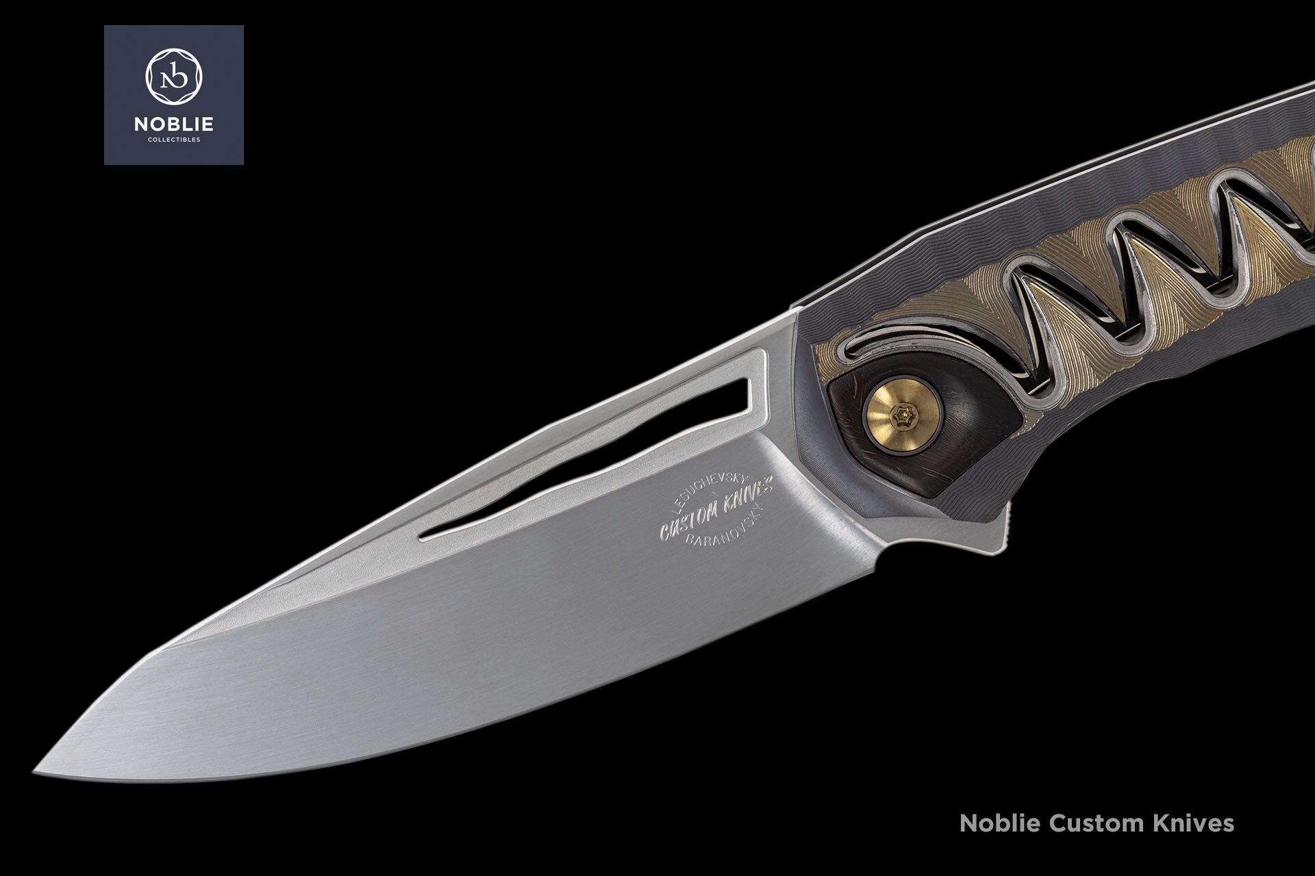 Gator RWL34 Folding Knife by LESBAR – Triple-Anodized Titanium