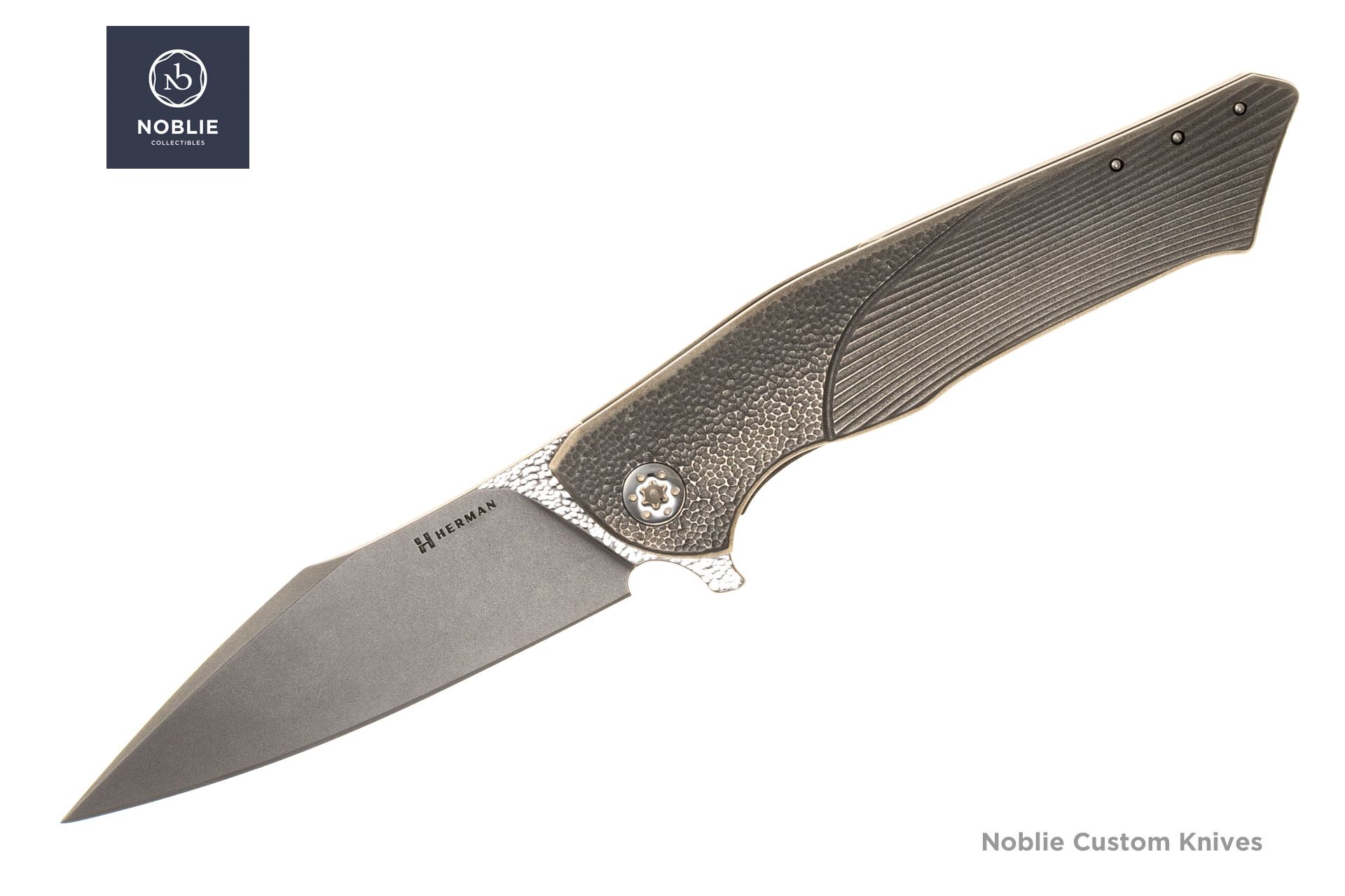 Herman Knives Bee M398 Folding Knife — Puzzle Titanium