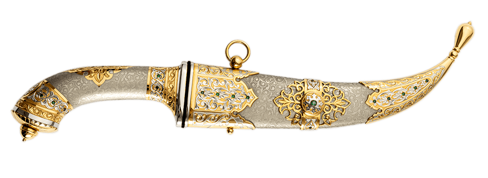 Khanjar ナイフ 刻印 24K 金メッキ | Noblie.