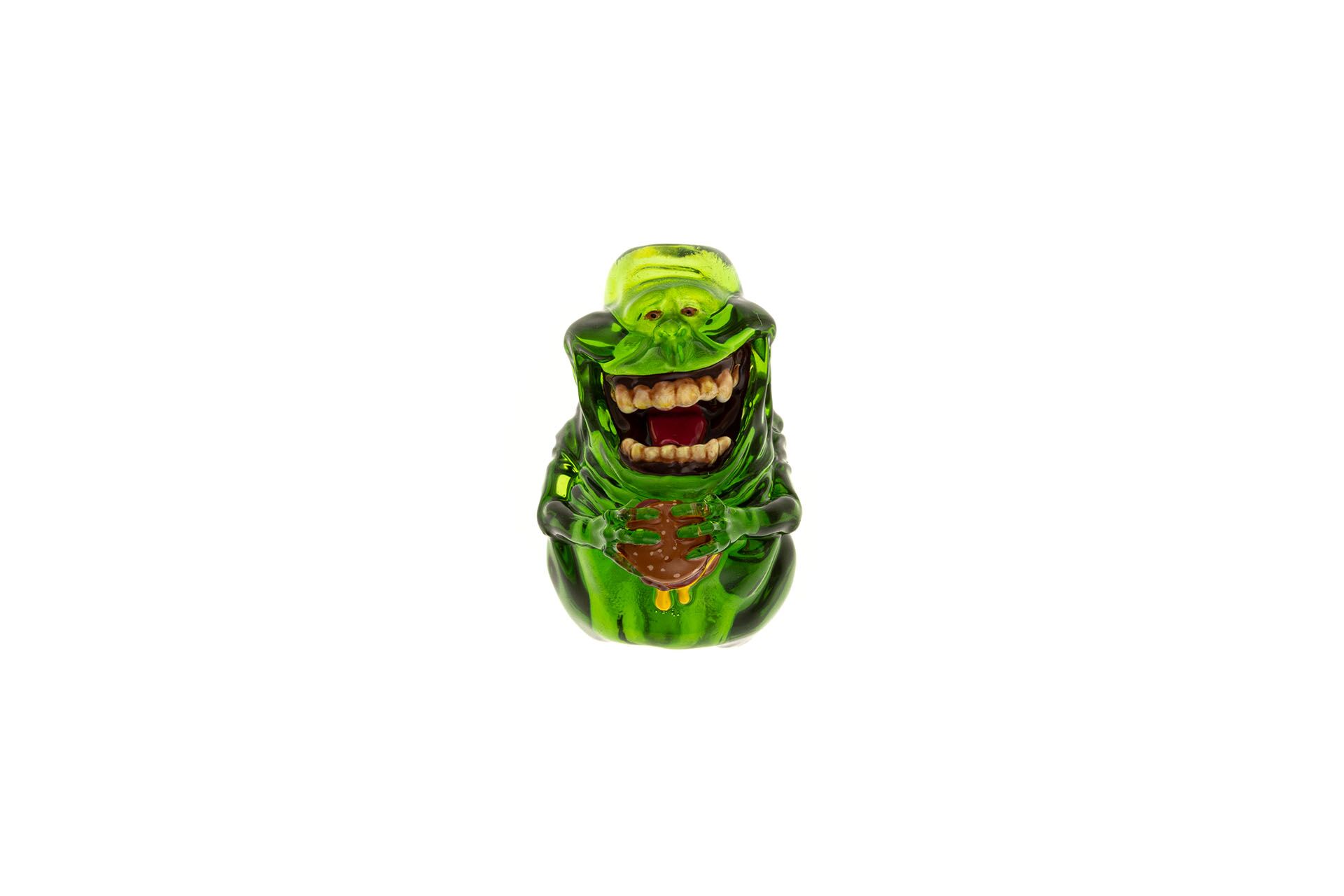 Slimer Paracord Bead – Hand-Painted Ghost Resin Bead