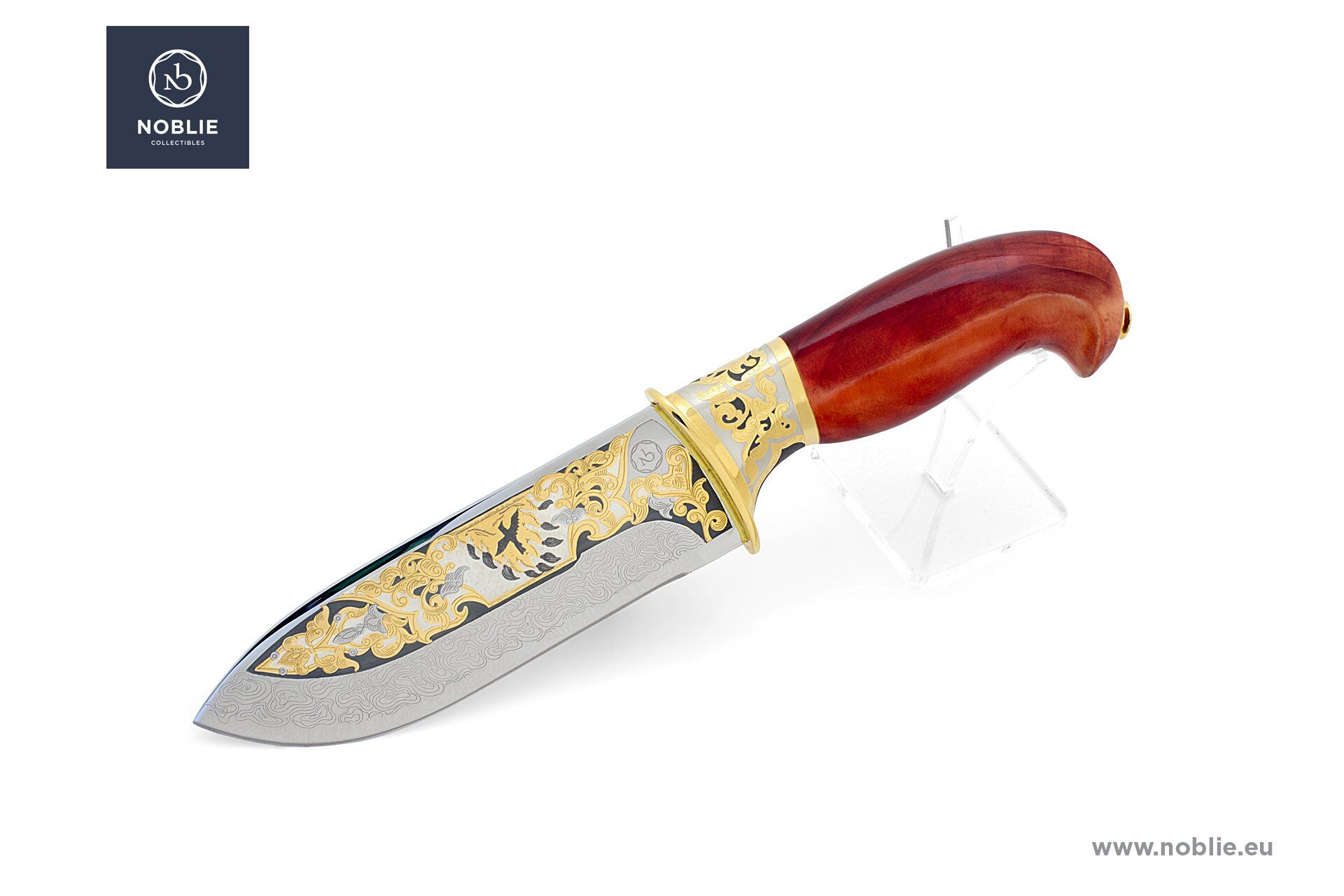 美しい短剣 - 華麗な彫刻、両刃、コレクター向け鞘 - Noblie
