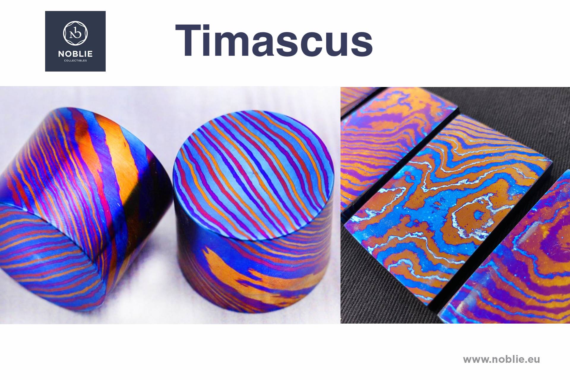 ティマスカス・シリンダーロッド (チタン合金製ダマスカス) Timascus 結晶化チタン・シリンダーロッド (チタン合金) ティマスカス