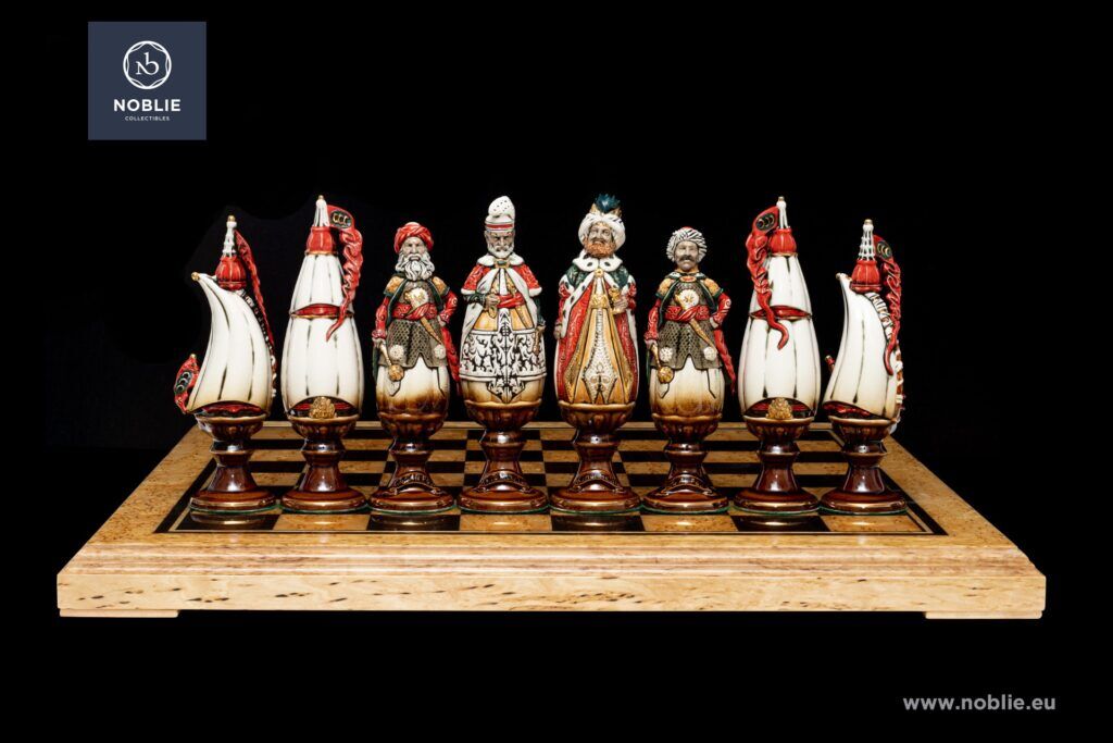 華麗な磁器のチェスセット - Noblie