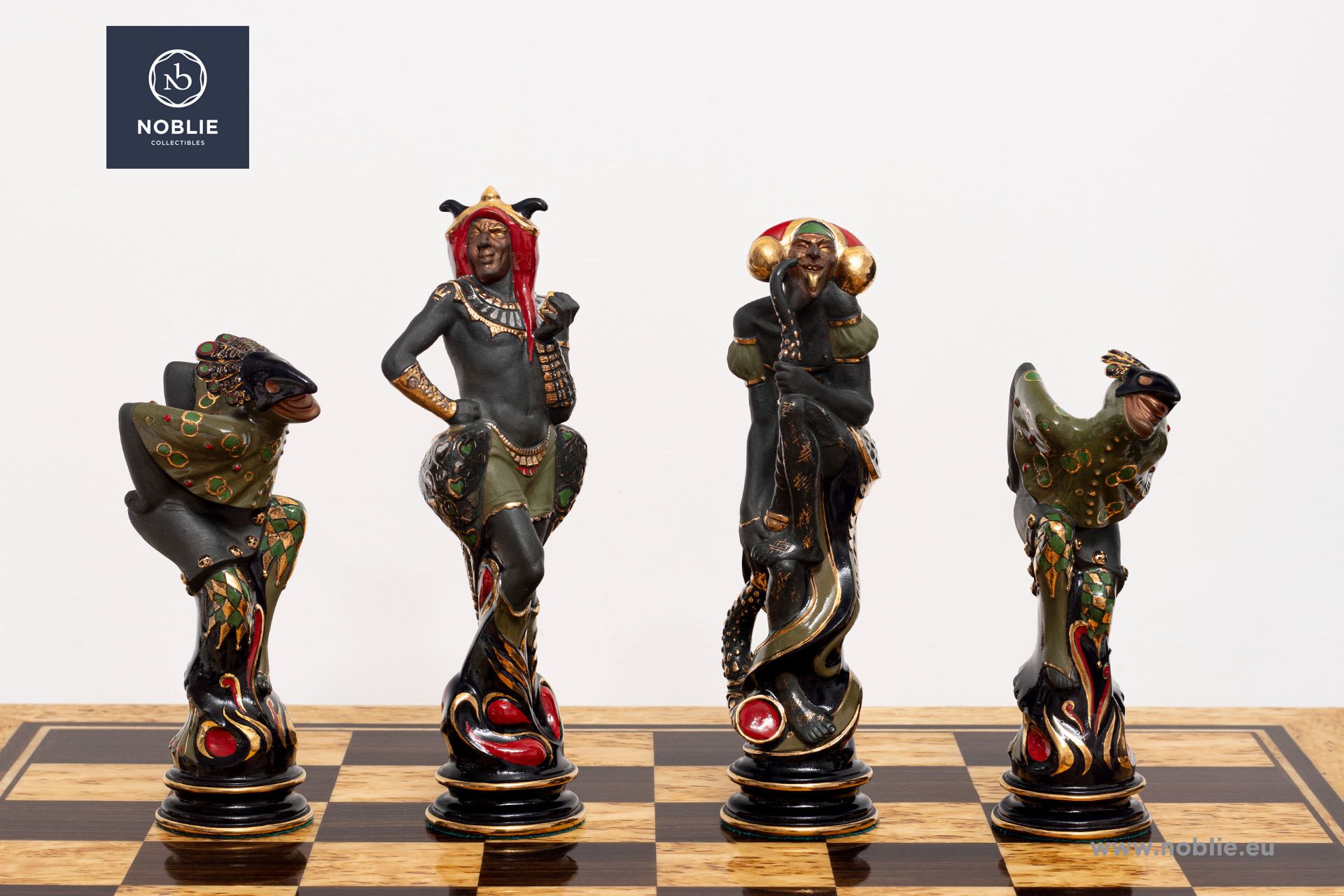 カーニバル 磁器チェスセット | 唯一無二 | Noblie