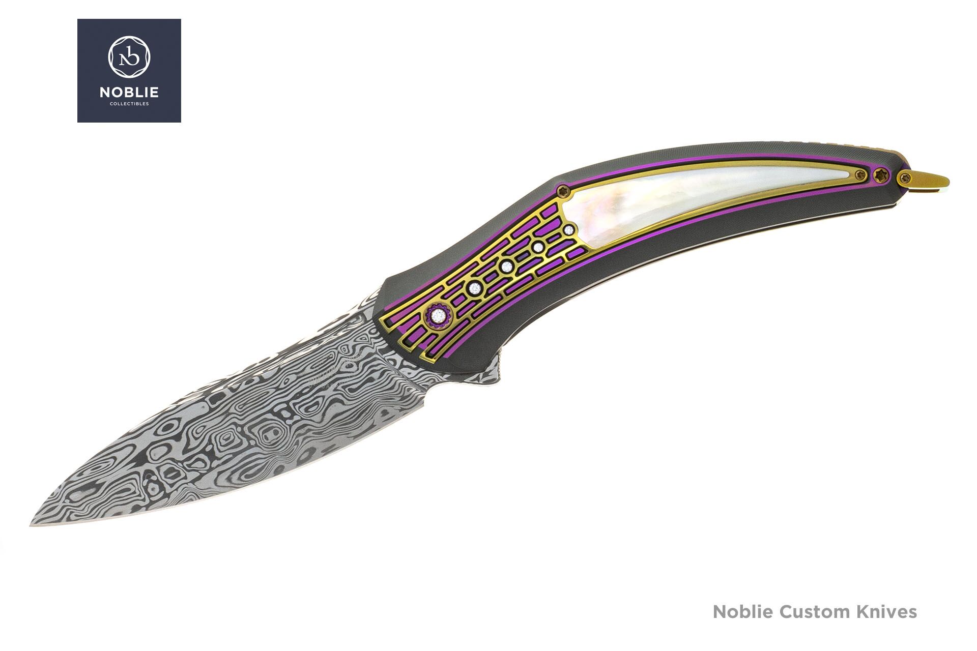 Samurai Damasteel Folding Dagger Custom Knife